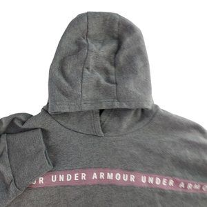 Under Armour Womans Small Gray Long Sleeve Cropped‎ Pullover Hoodie